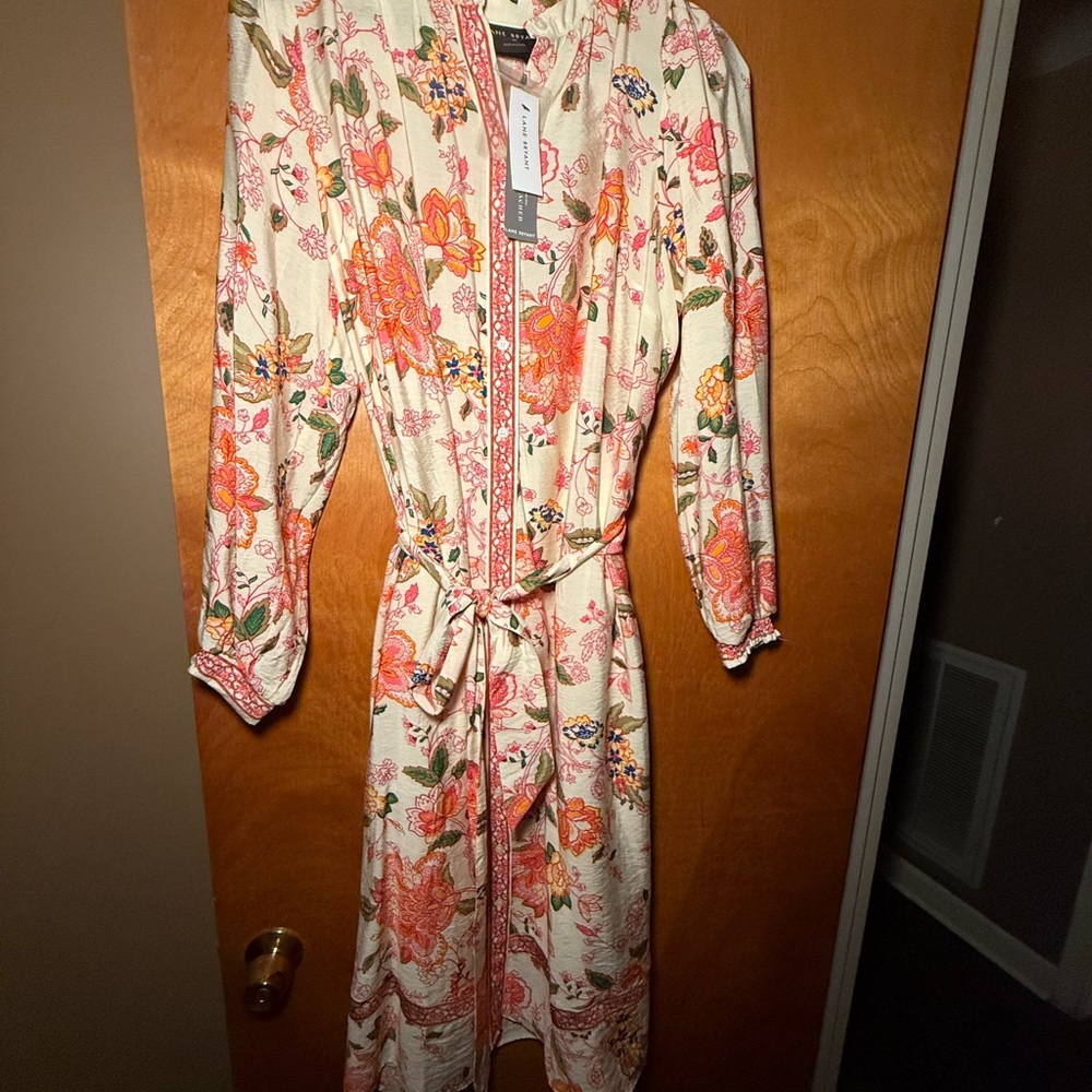 Lane Bryant Vibrant Floral Blouse